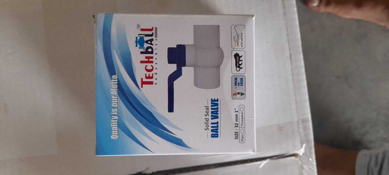 Cpvc Long/short Ball Valve - Various Sizes | 150 Psi Pressure Rating 180â°f Temperature Rating White Color Threaded Connection Astm Certified