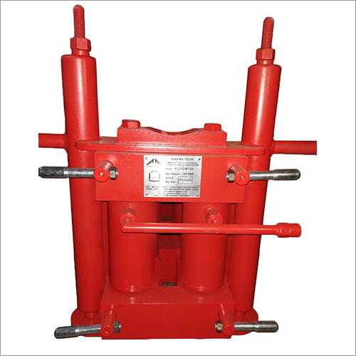 Red Mild Steel Hydraulic Tank Jacking System