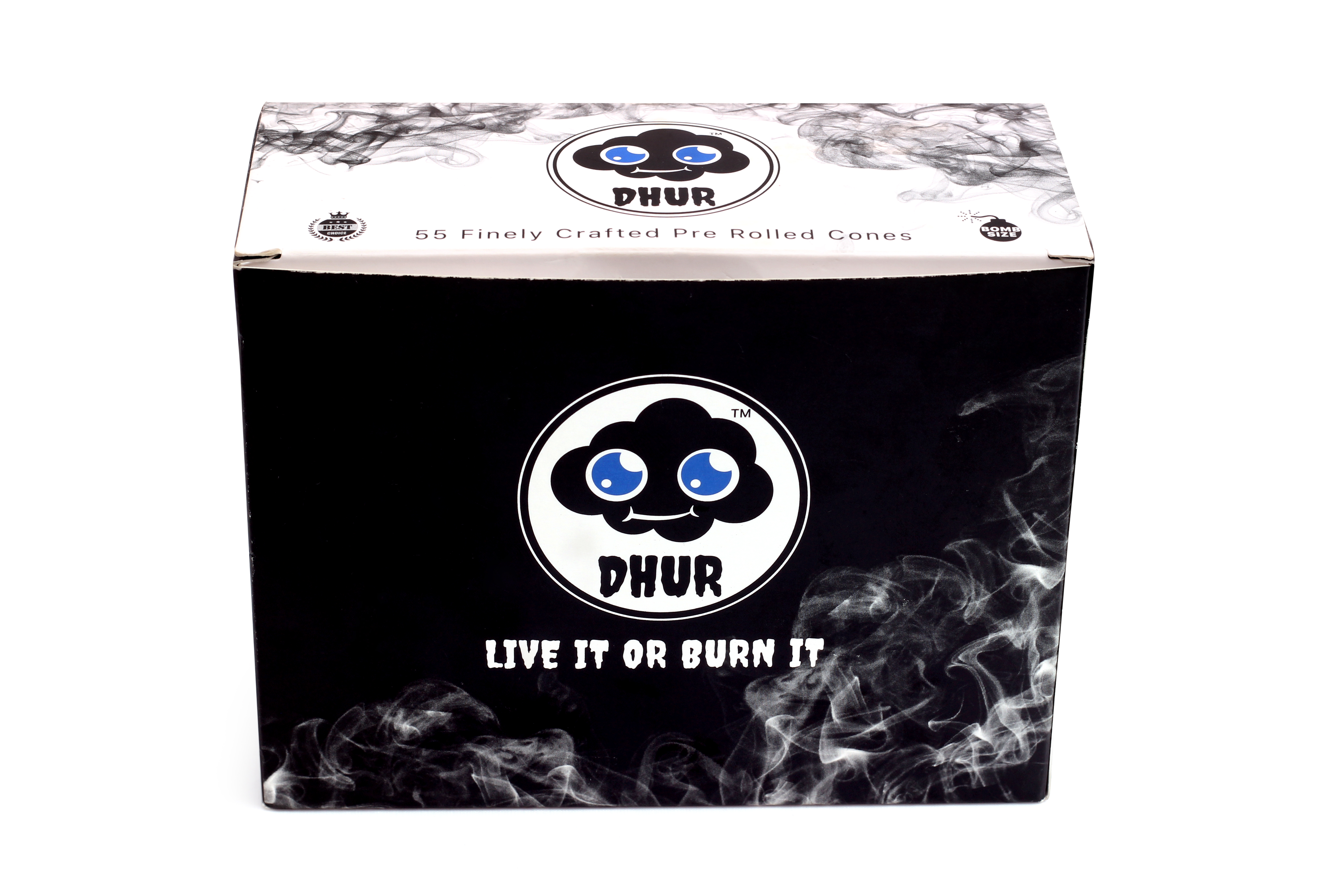 Ultra Thin King Size Rolling Papers - White, High Quality Craftsmanship | Slow Burning, Even Consumption, Unique Experience, 55 Cones Per Box