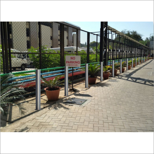 Silver Outdoor Stainless Steel Bollard