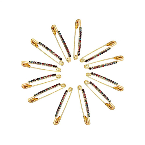 Multi Color Diamond Safety Pins