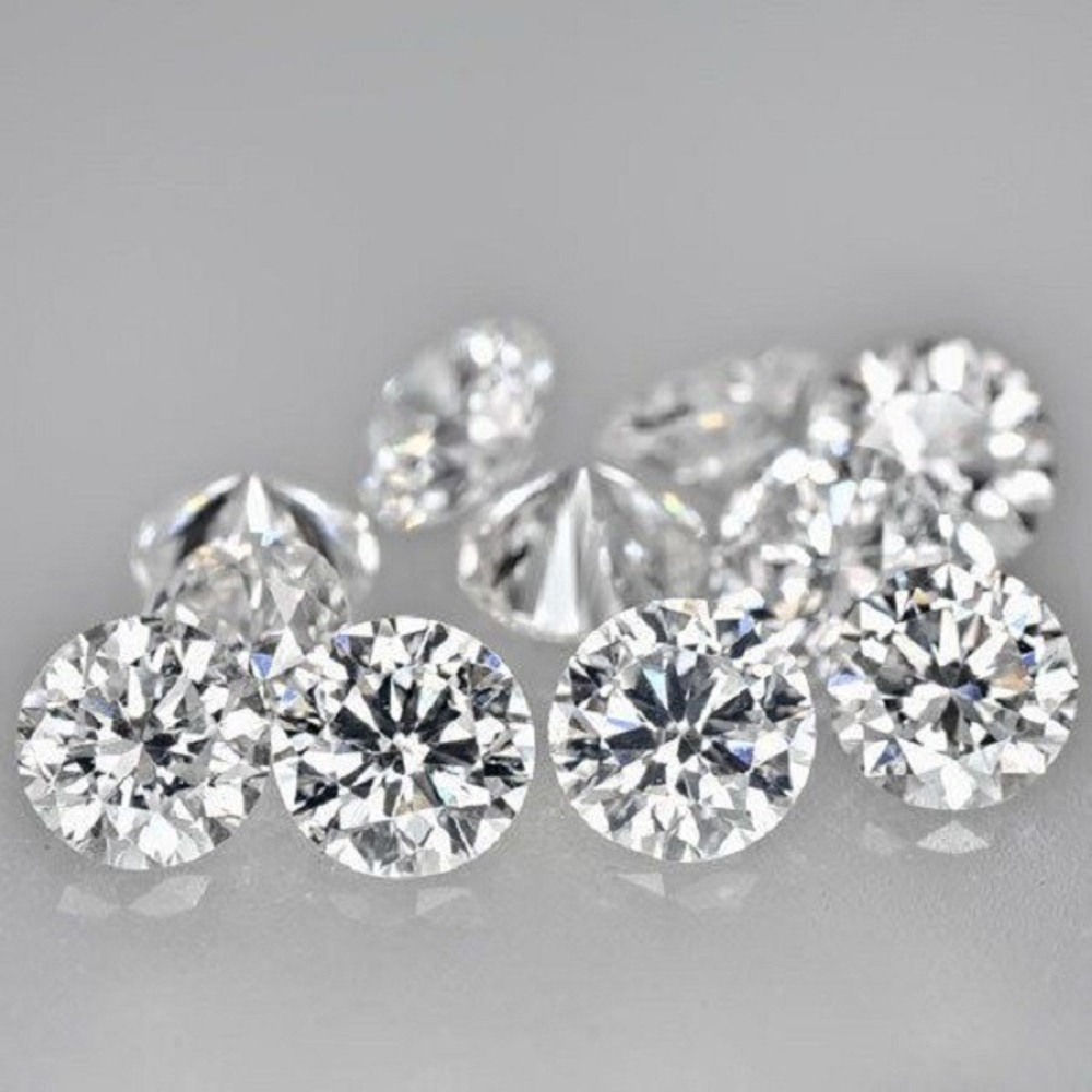 Natural Minus 2 Loose Diamonds - Size 0.90 Mm To 1.1 Mm, 0.0025 Ct To 0.0067 Ct, Round Brilliant Cut, Vvs1 To Si2 Clarity, Excellent And Very Good Cut