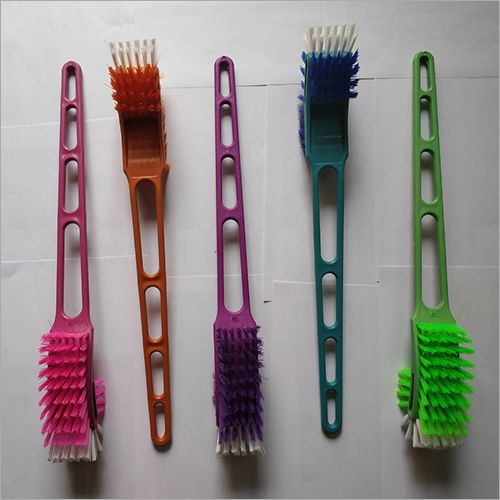 Toilet Brush - Plastic, 38cm X 8cm X 5cm | Telescopic Handle, Nylon Bristles, Lightweight Design