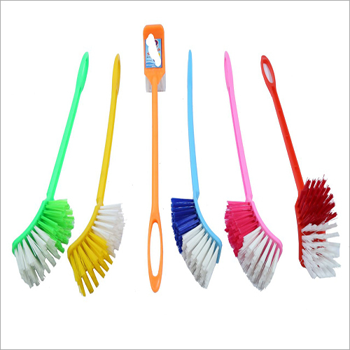 Toilet Brush - Plastic, 38cm X 8cm X 5cm | Telescopic Handle, Nylon Bristles, Lightweight Design