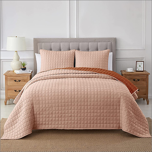 Quick Dry Pink Bed Spread