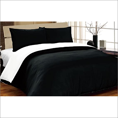 Plain 100% Cotton Solid Reversible Duvet Set