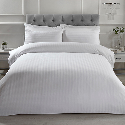Cotton Striped Duvet Set - 3Pc & 5Pc Available in King, Queen, Twin, & Oversize King | Breathable, Washable, No Shrinkage