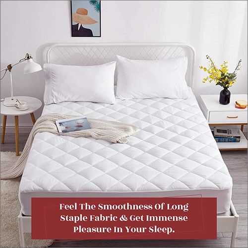 Eco Friendly White Quilted Mattress Topper