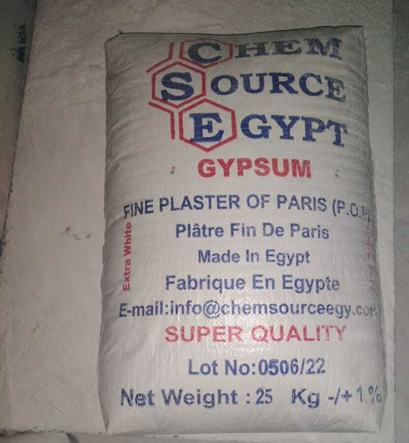Gypsum Plaster - 92% Pure Calcium Sulfate Dihydrate Powder | Non-toxic, Fire Retardant, Thermally Insulated, Ph 6-7, Density 2.36 G/cm3