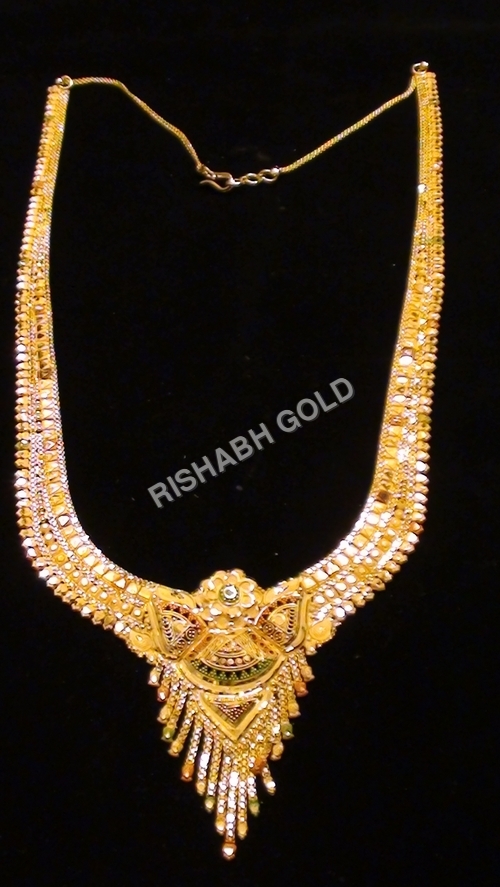 Wedding Pure Gold Necklace - 65 Grams | Customized Design, Ideal for Engagement, Party, Anniversary, and Gift Occasions