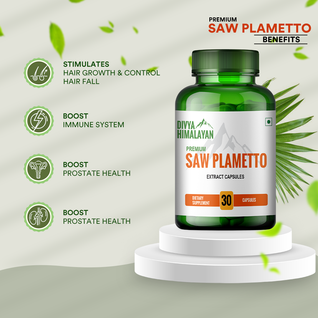 Divya Himalayan Saw Palmetto Extract Supplement Dosage Form: Capsule