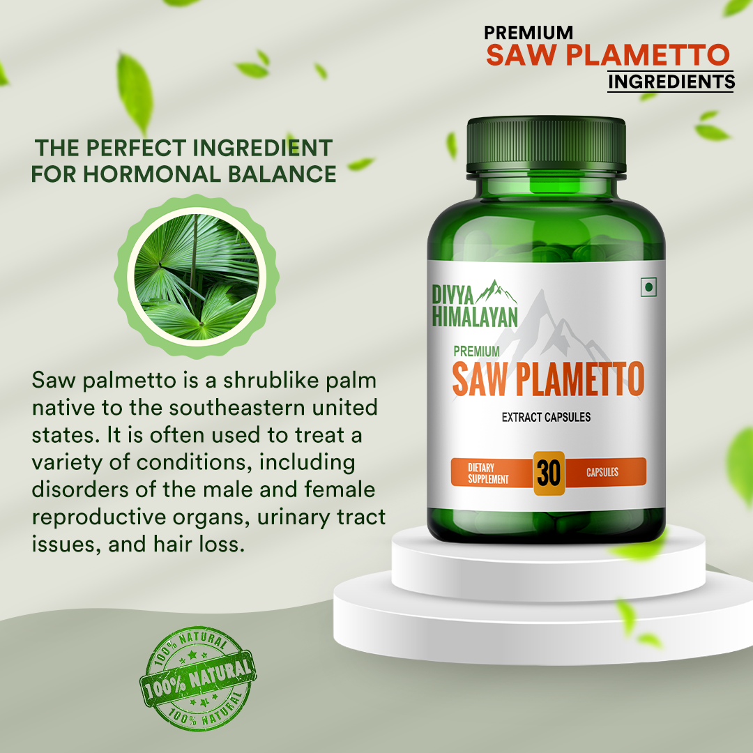 Divya Himalayan Saw Palmetto Extract Supplement Dosage Form: Capsule