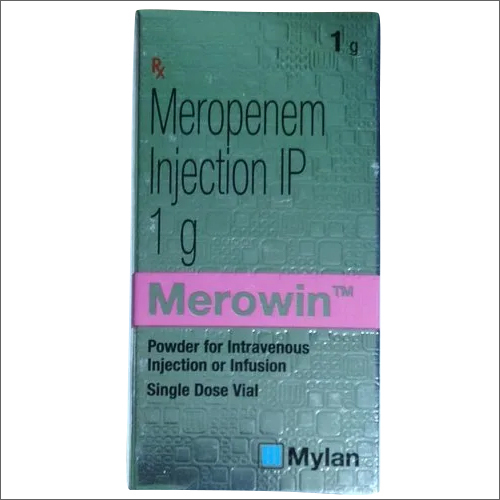 Meropenem Injection - 1g Lyophilized Powder | Allopathic, Intravenous Administration for Bacterial Infections
