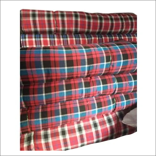 डिजाइनर पॉली कॉटन चेक मैट्रेस फैब्रिक का उपयोग: घरेलू