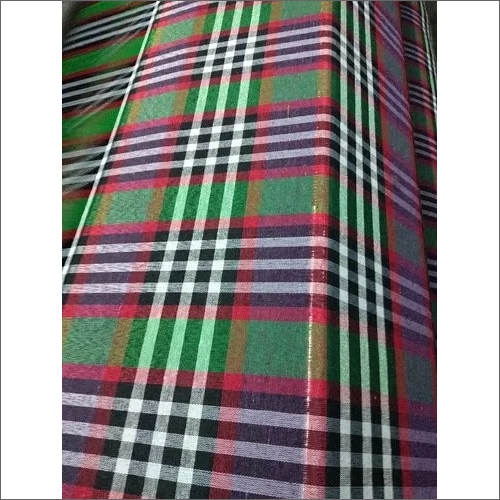 पॉली कॉटन ग्रीन चेक मैट्रेस फैब्रिक यार्न काउंट: आवश्यकता के अनुसार