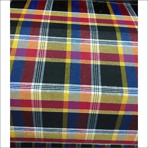 Single Size Mattress Fabric - Multi Material Poly Cotton, Check Pattern, Roll Length 40 Meters, Hand Washable, Yarn Count As Per Requirement
