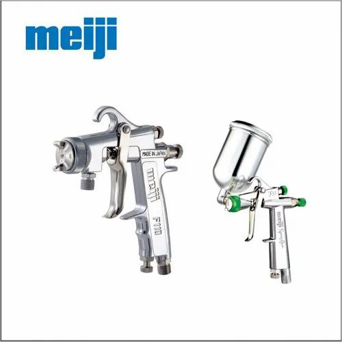 Hand Paint Spray Guns - Stainless Steel, 0.8 - 2.5 mm , Silver Finish for Precision Spraying