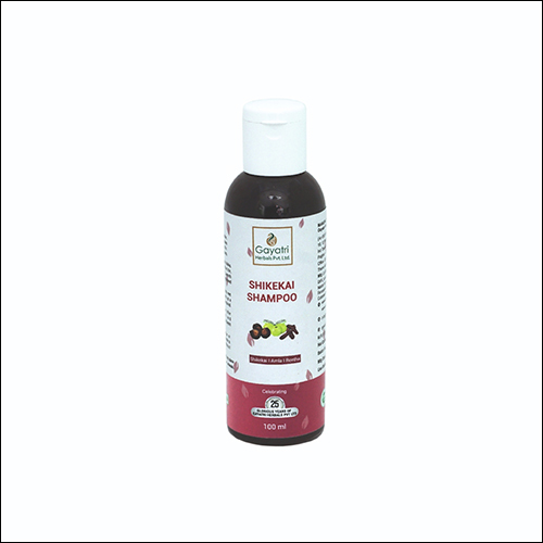 Shikekai Shampoo 100ml - Herbal Formula, Red Color | Anti-Dandruff, Smoothens & Straightens Hair, Reduces Hair Fall, pH Balanced