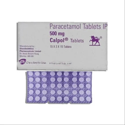 Calpol Paracetamol Tablet - 500mg, Allopathic General Medicine for Pain Relief, Suitable for All