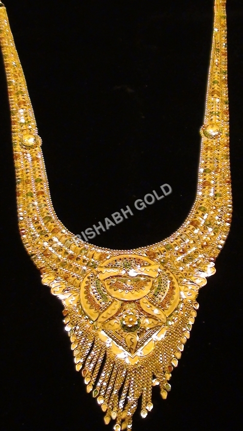 Bridal Gold Necklace - 80 Grams | Women''s Customized Design for Weddings, Engagements, Parties, and Anniversaries