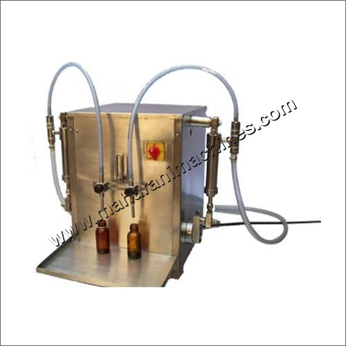 Liquid Filling Machine - Semi-Automatic, Silver Finish | Includes Warranty