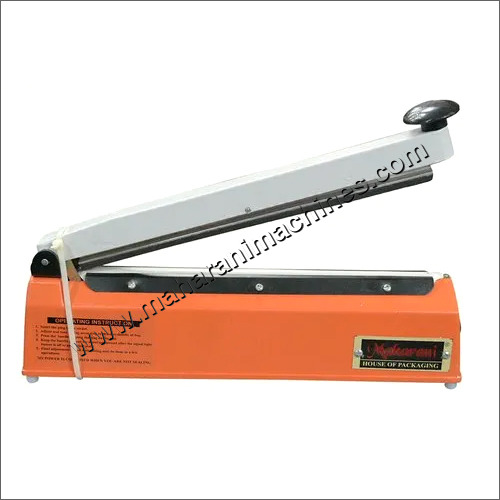 Plastic Hand Impulse Sealer Machine - Color: Orange