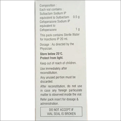 1.5 G Sulbactam And Cefoperazone For Injection General Medicines