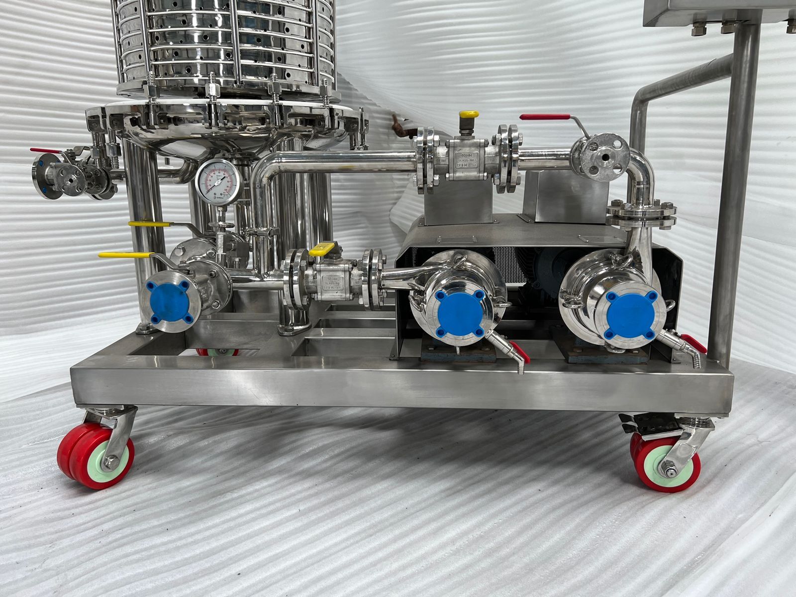 Sparkler Filter Press - Stainless Steel, Semi-automatic | 1 Year Warranty, Silver Color, Non-computerized