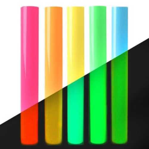 मल्टीकलर ग्लो इन द डार्क हीट ट्रांसफर विनाइल रोल