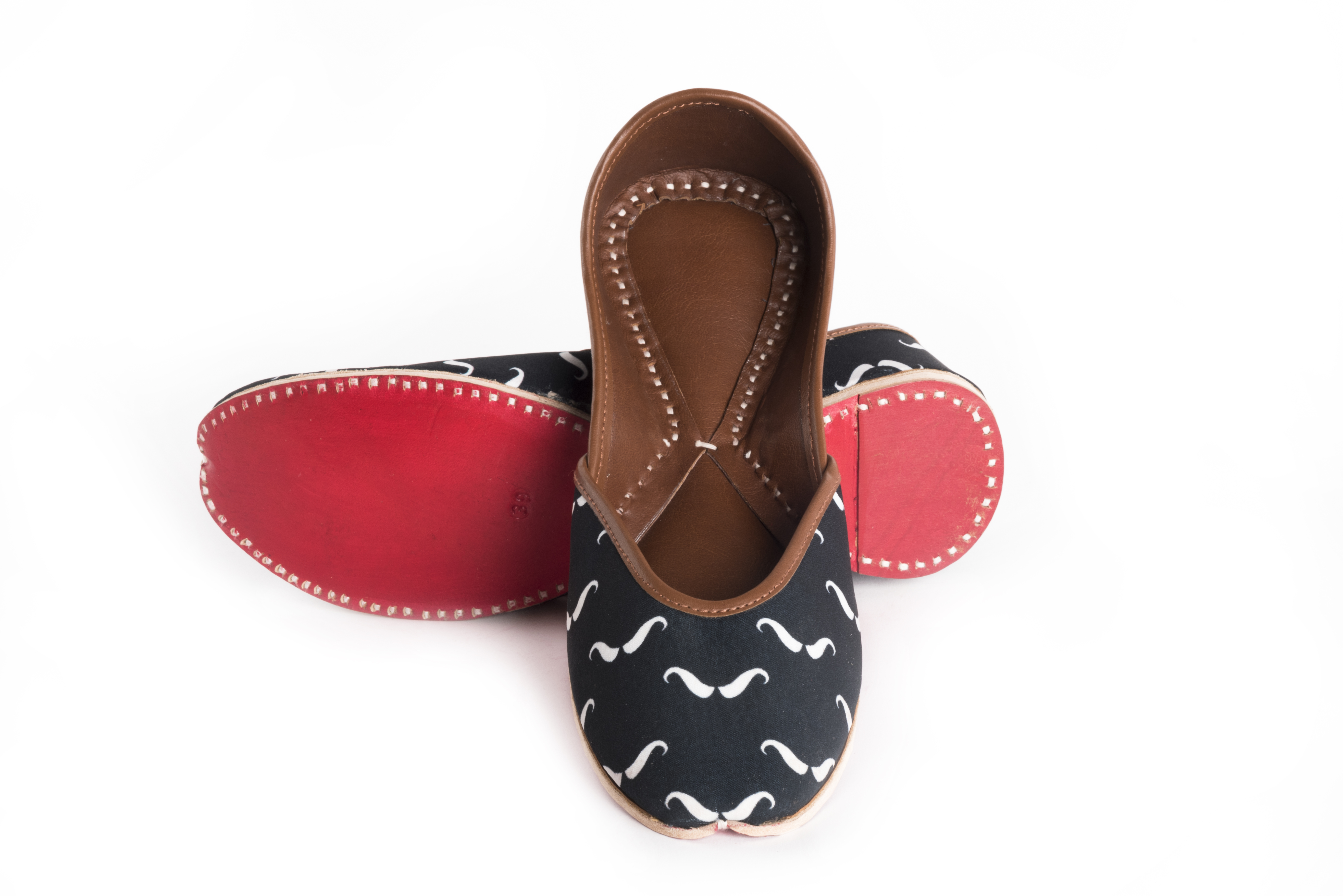 Jutti Online India - Color: Black With White Patterns