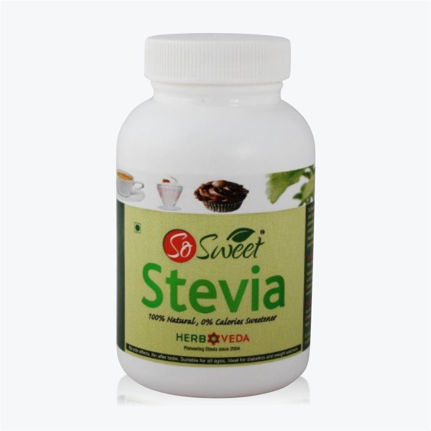 Pure Stevia Extract 25gm - Soft White Powder, 100% Purity | Sweet Flavor, 300 Times Sweeter Than Sugar, 2-year Shelf Life