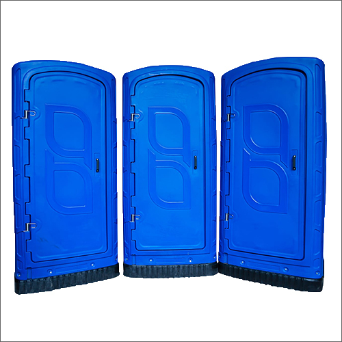 Blue Portable Western Toilet Cabin