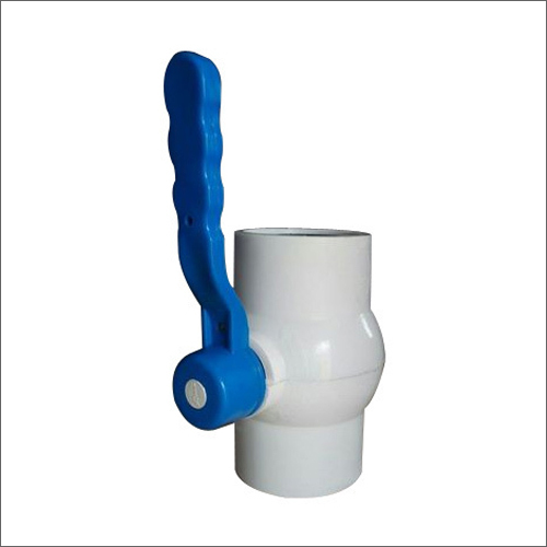 सफ़ेद-नीला 15Mm प्लास्टिक हैंडल बॉल वाल्व