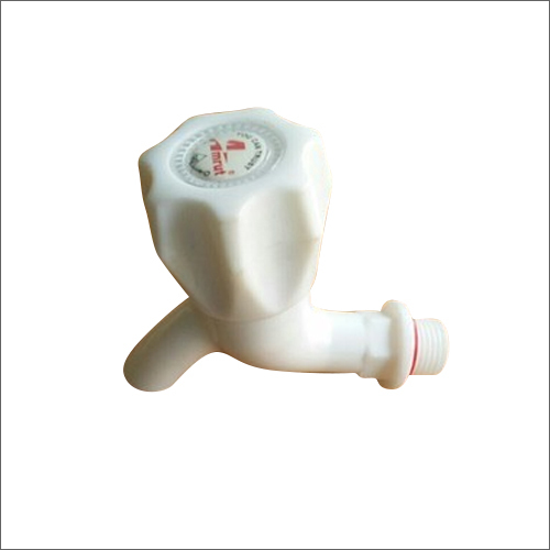 15mm PP And PVC Polo Bib Cock - PP & PVC Material, 15mm Size, Glossy Finish, Rectangular Shape, Ideal for Bathroom Fittings