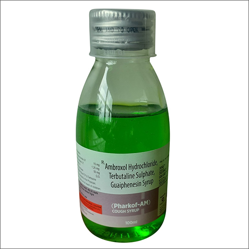 100Ml Ambroxol Hydrochloride Terbutaline Sulphate Guaiphenesin Cough Syrup General Medicines