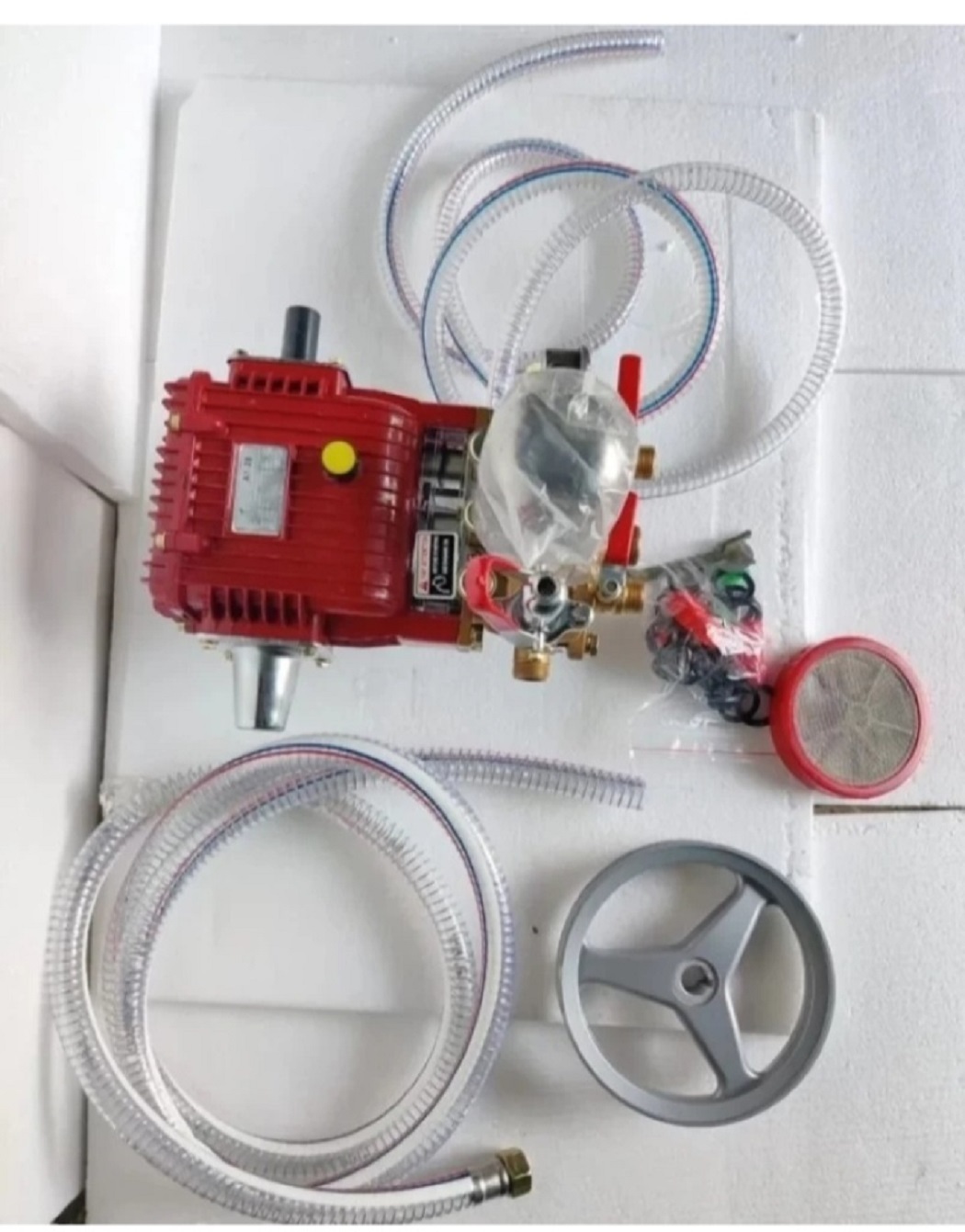 Htp Agriculture Spray Pump - Stainless Steel, 25 Liters Size, Red Color | High Pressure, Piston Pump With 800/1200 Rpm Flow Rate