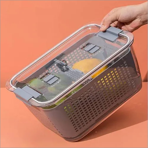 Gray Fruit Storage Containers For Refrigerator