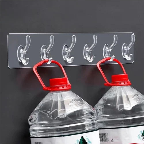 White Plastic Keys Wall Hook