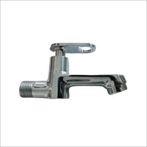 Silver Single Handle Long Body Bib Cock