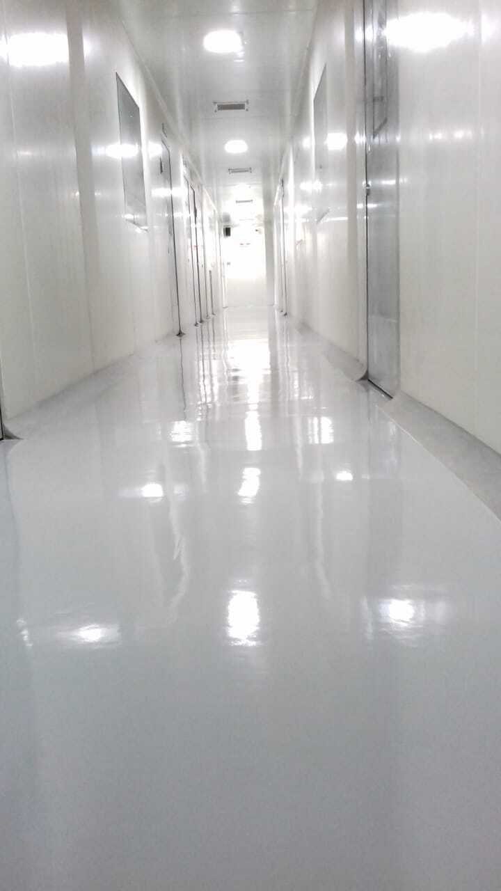 Epoxy Flooring - Durable Resin Material, High Gloss Finish, Slip Resistant Surface, Customizable Colors, Easy Maintenance