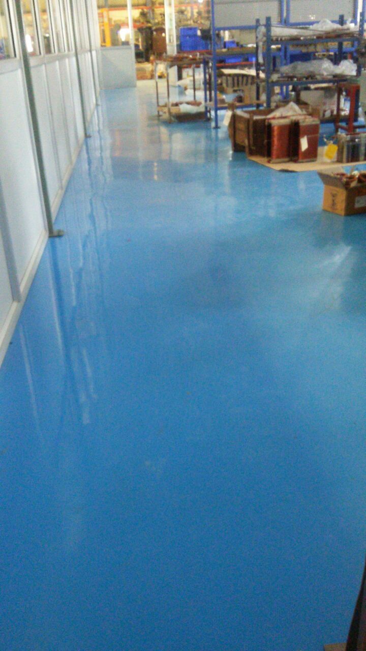 Epoxy Flooring - Durable Resin Material, High Gloss Finish, Slip Resistant Surface, Customizable Colors, Easy Maintenance