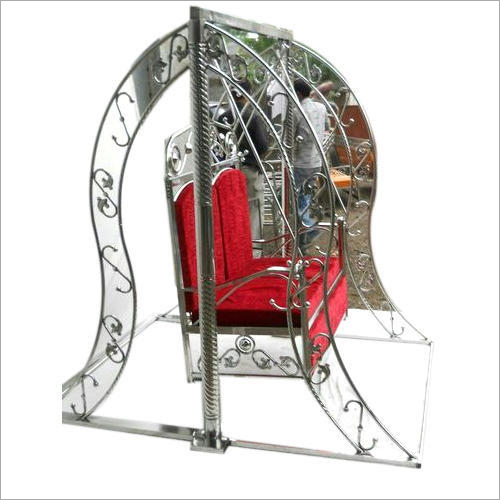 Outdoor Stainless Steel Jhula - 80-100 Kilograms, Red Color | Premium Outdoor Furniture for Home Use