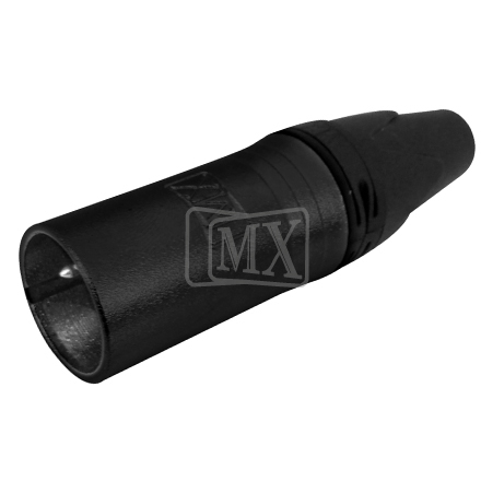 MX 4 पिन माइक्रोफोन पुरुष कनेक्टर XLR MC4MMX काला कोटिंग