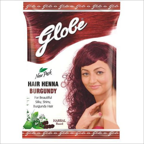 Globe Burgundy Hair Henna - Herbal Extract Powder | For Women, Ideal for Personal and Parlour Use, Store in Dry Place