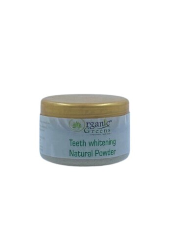 Teeth Whitening Organic Powder - 100% Natural Herbal Formula, Safe for All Skin Types, Results Oriented Personal Care for Women, 12-Month Shelf Life