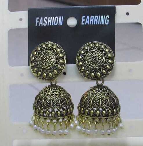 गोल्डन फैंसी झुमकी