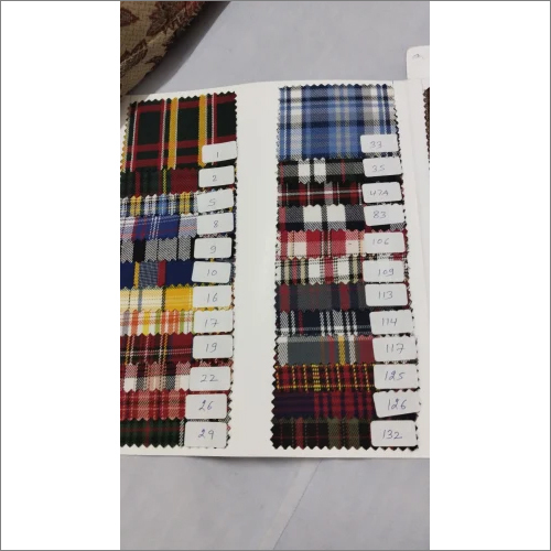 School Uniform Check Fabric - Soft Textured Cotton Blend | Resilient, Washable, Breathable, Impressive Design, Moisture-resistant