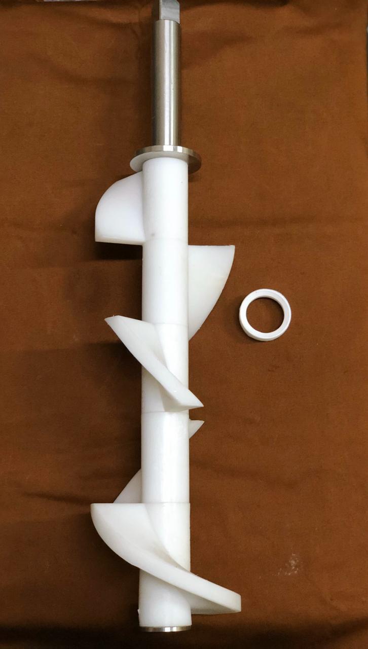 Frozen Yogurt Machine Plastic Beater Set - Color: White