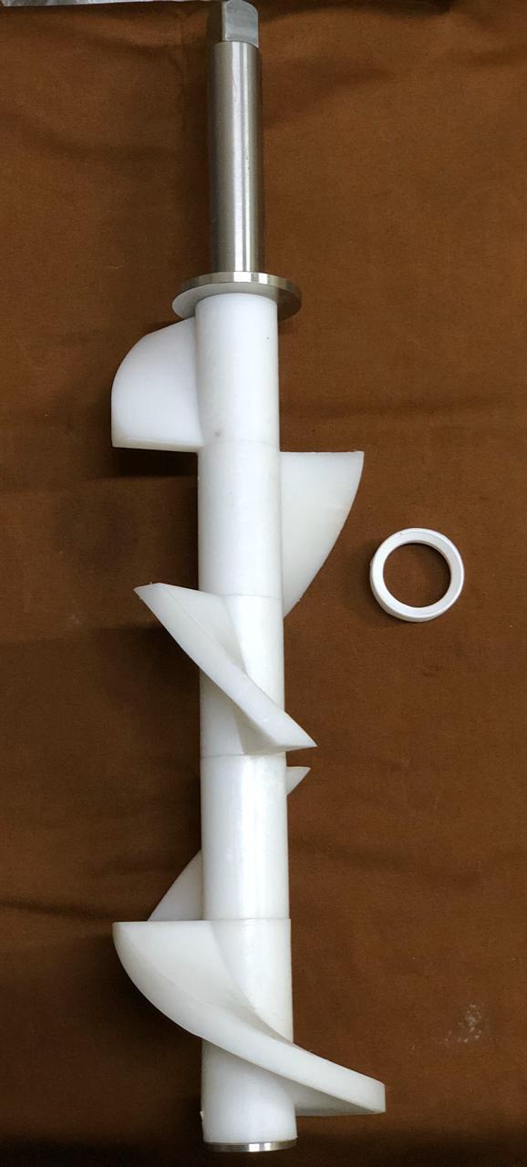 Frozen Yogurt Machine Plastic Beater Set - Color: White