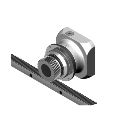 Silver Gearbox With Pinion For Laser Cutting Application